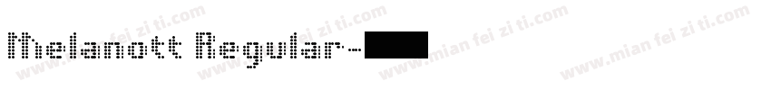 Melanott Regular字体转换